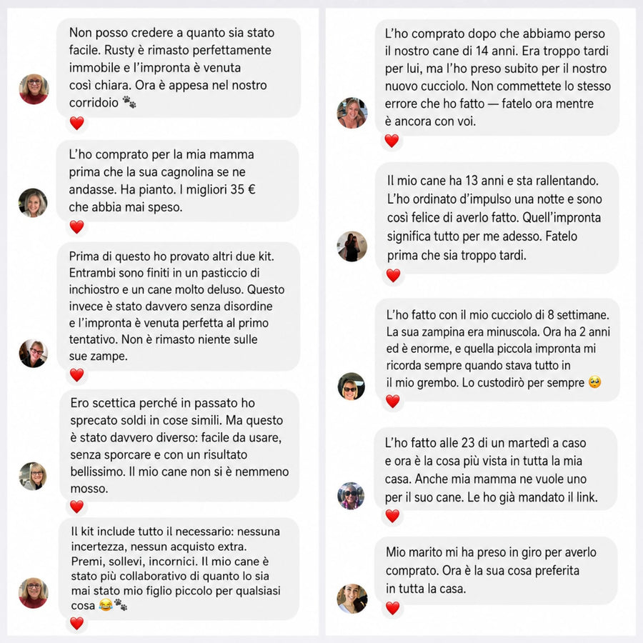 Kit per le impronte delle zampe